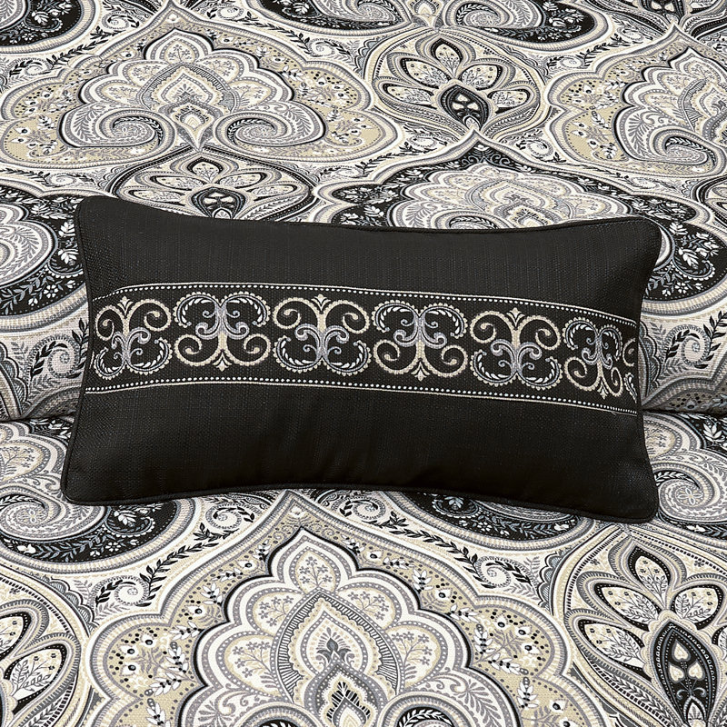 Coussin décoratif Messina Boudoir - noir