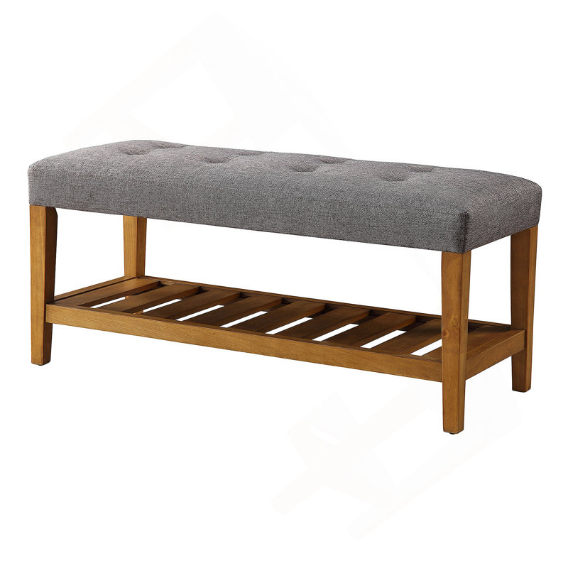 Banc capitonné capitonné, Gris