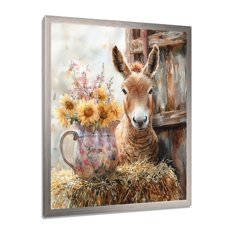 Doehne - Animals Canvas Prints, Silver, 40" H x 30" W, Framed Print without Mat