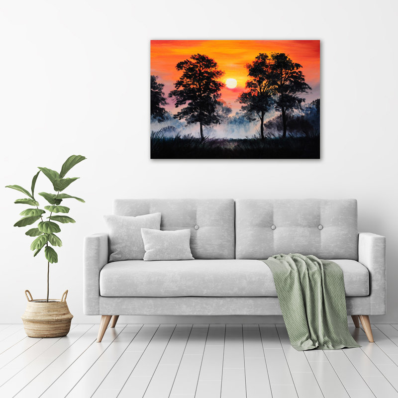 Sunset Forest - Wrapped Canvas Print