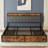 Brown And Gray California King Size Bed, 4 Drawers, Charging Headboard, Stable And Quiet, Spring-free, Easy To Install.