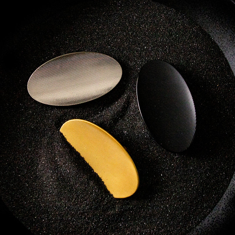 Bijou Grata Collection Pull 3-3/4 Inch x 1-78 Inch Oval, Matte Black