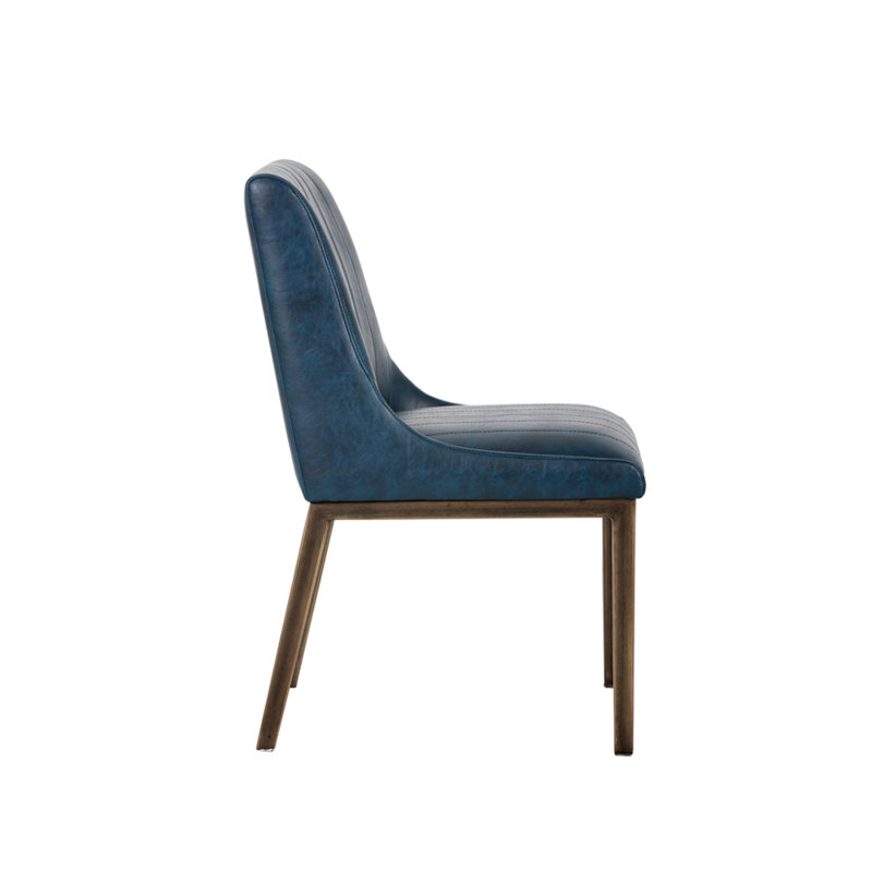 Irongate Upholstered Dining Chair, Navy Blue
