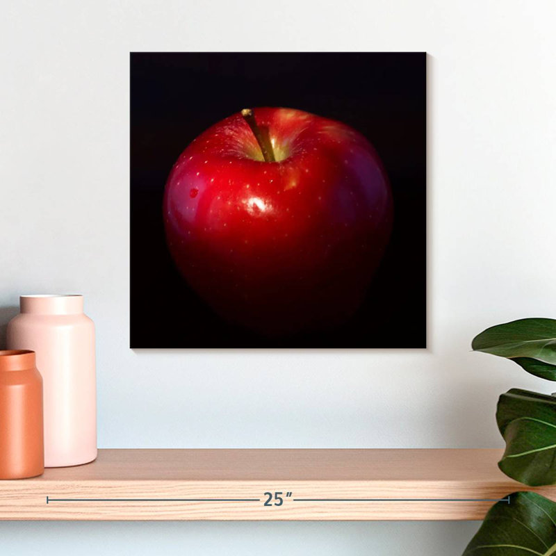 Yarlin Shiny Red Apple, 16" H x 16" W