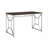 Office Workspace Desk Mdf/Chrome In Brown