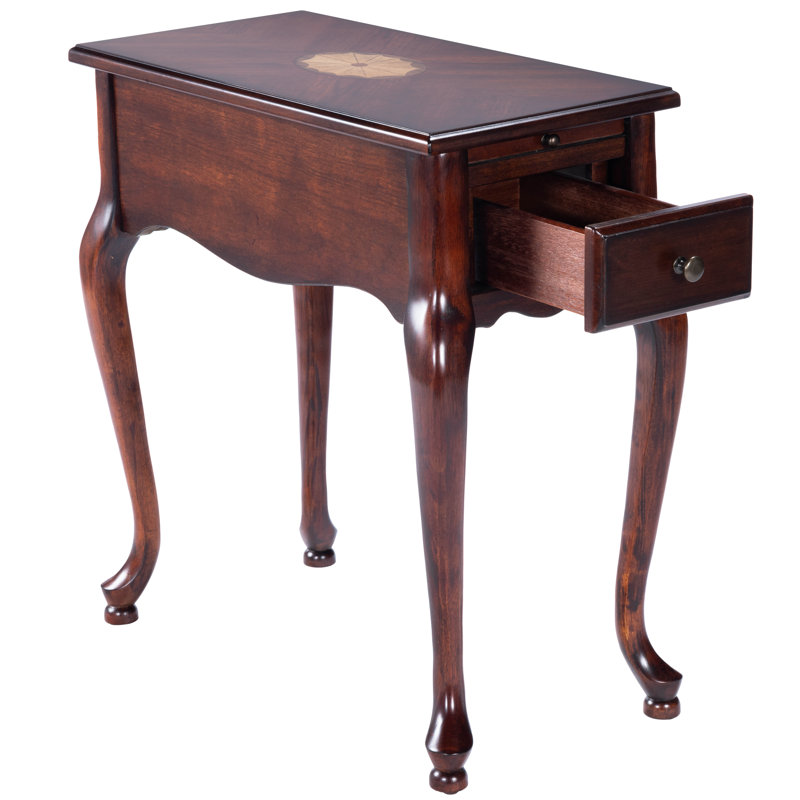 Croydon One Drawer with Pullout Side Table, Cherry