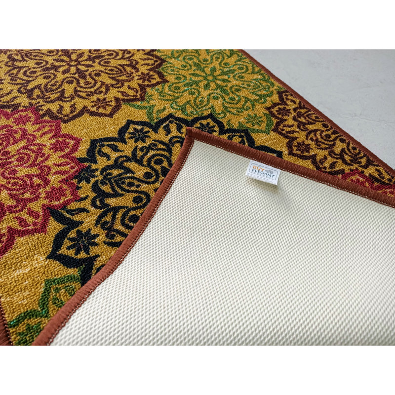 Edmund Abstract Area Rug, Rectangle 80 x 150cm