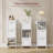  Lauderhill 12" W x 35" H x 12" D Free-Standing Bathroom Shelves-1948570579