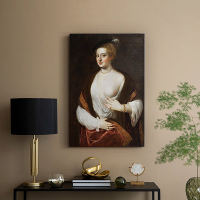 Portrait of a Lady (Titian's Mistress) - Toile tendue sur châssis par Titian