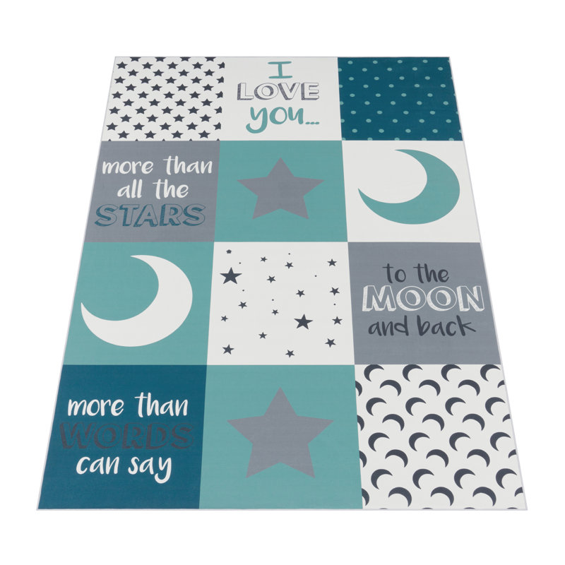 Leary Blue Rug, Rectangle 180 x 280cm