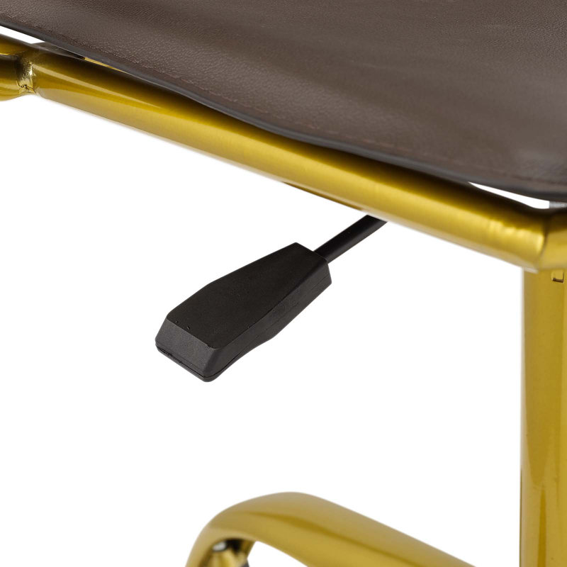 Chaise de bureau en similicuir Fuse, Brun