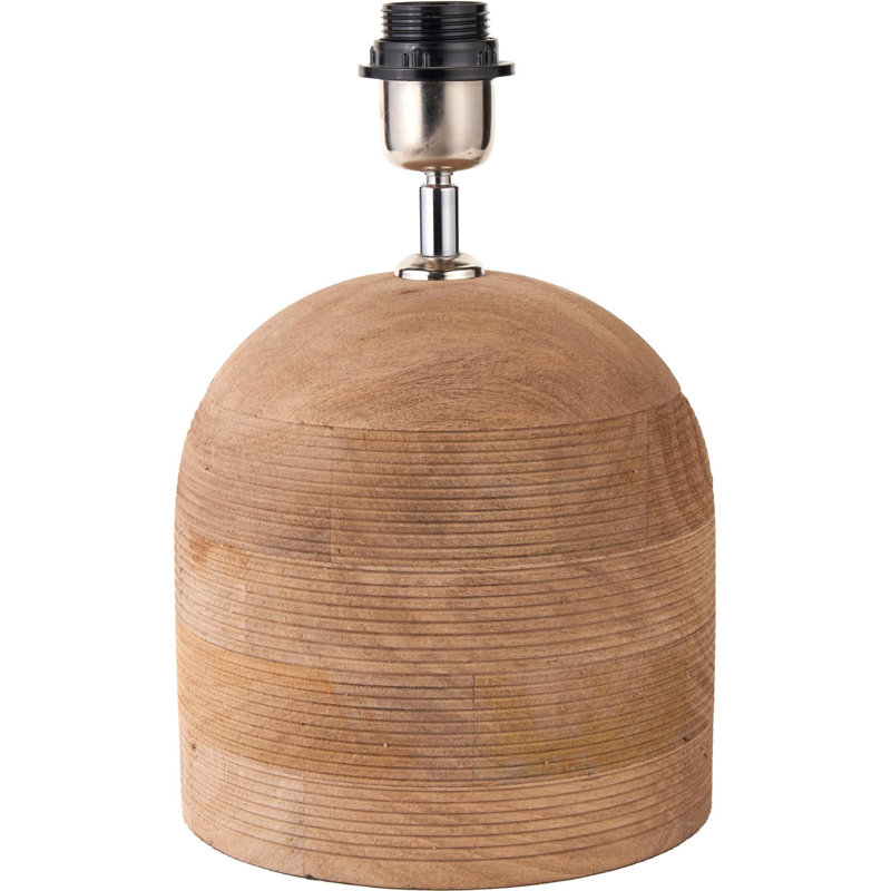 Nelu Wood Table Lamp, Beige