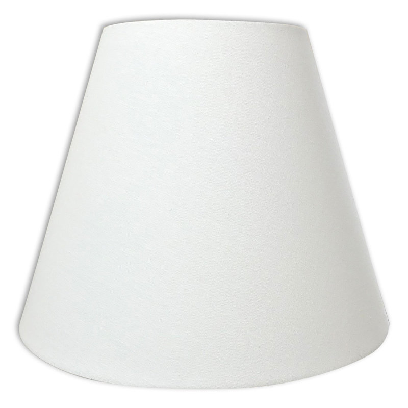 Abat-jour Linen Empire (Araignée), Blanc lin, H 14 po x l 18 po x P 18 po