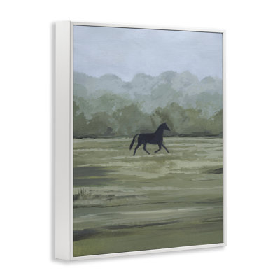 «Rider's Shadow Horse», estampe numérique par Grace Popp