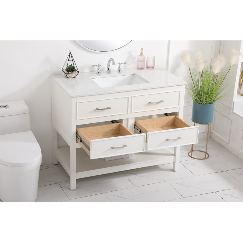 Ensemble de meuble-lavabo simple 42 po Sinclaire, Blanc