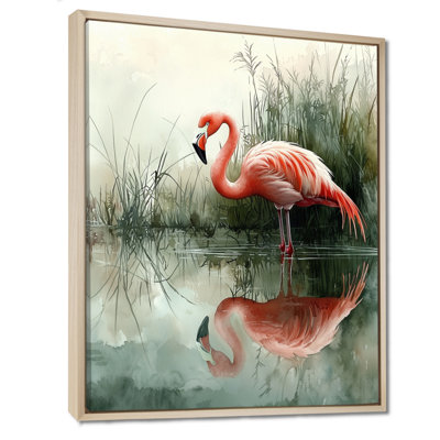 Décoration murale Cornella Flamingo In The Marsh IV - Flamingo