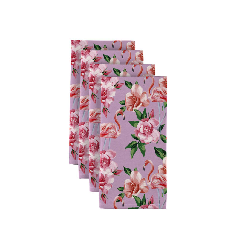 Pelletier Polyester Floral Square Napkin