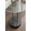 Table d'appoint ronde en verre et marbre-119048299