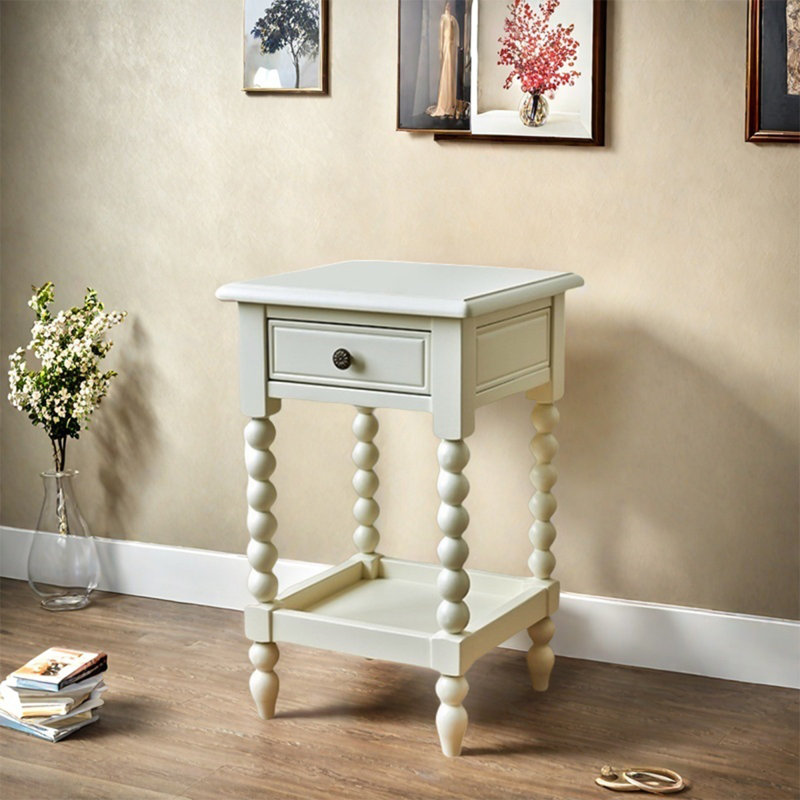 Support à fleurs en bois massif, H 22,44 po x L 21,65 po x P 21,65 po