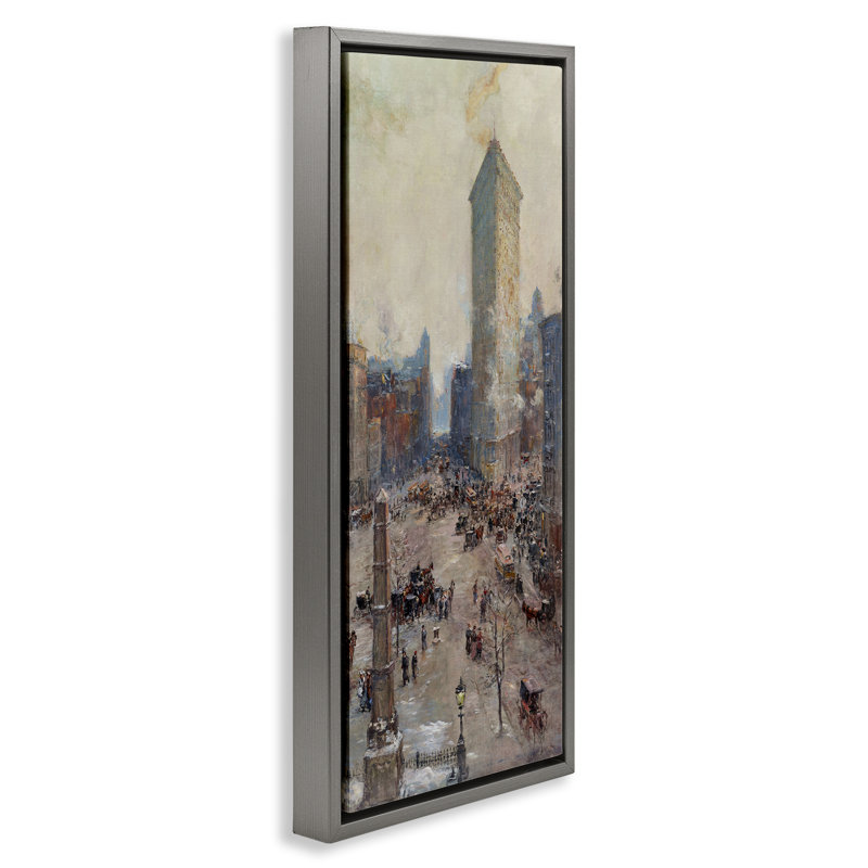 "Classic Cooper Cityscape", art mural sur toile flottante par one1000paintings, H 25 po x l 11 po