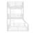 Twin Xl Over Twin Xl Over Twin Xl Bunk Bed, Metal Triple Bunk Bed With Safety Guardrails, Heavy-Duty Bunk Bed With Noise-Reduced Design, White-1685476717-1685476716
