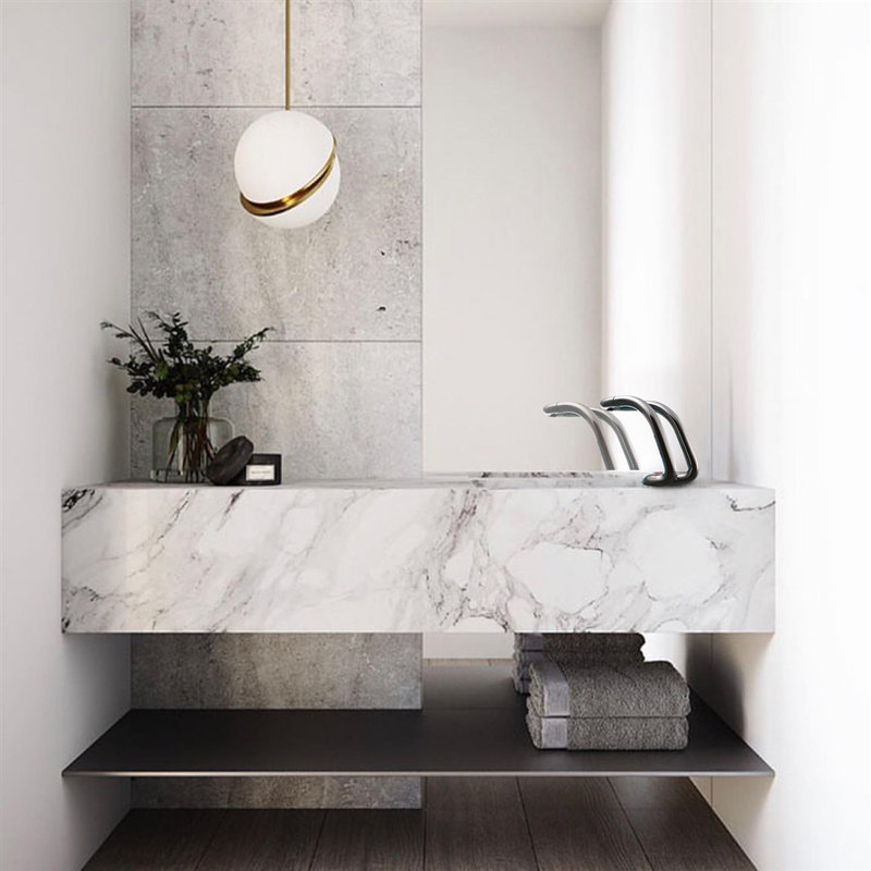 Touchless Commercial Sensor Faucet with Nickel Finish and Adjustable Detection Range