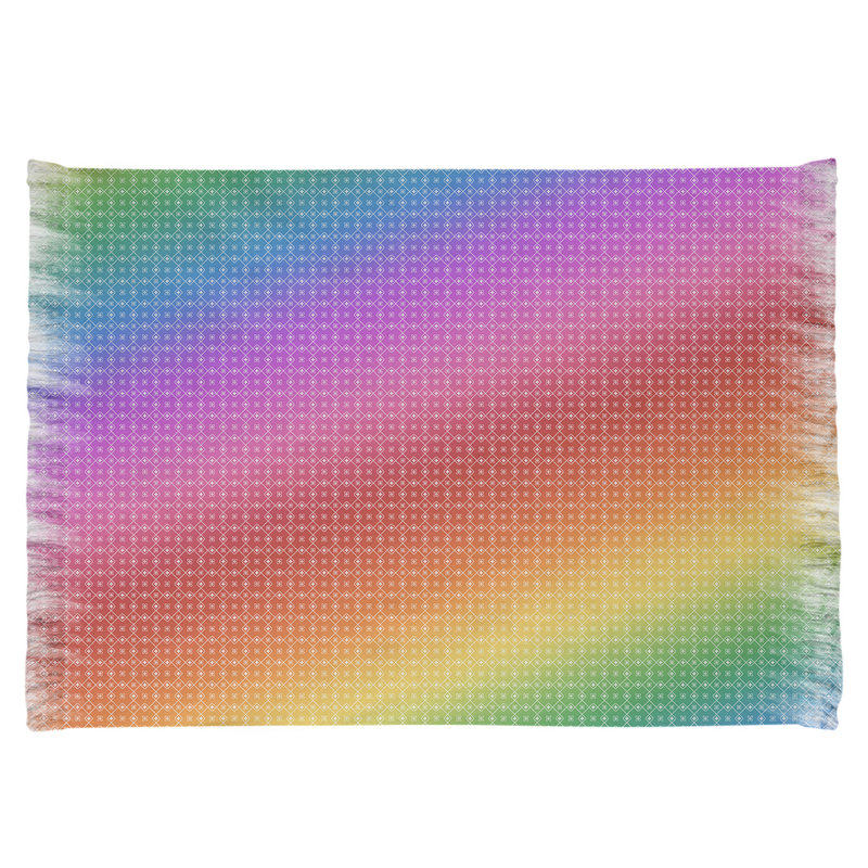 Brun/jaune/violet Tapis décoratif, non