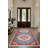 Gulustan Blue Red Oriental Machine Printed Cotton Polyester Area Rug-689794281