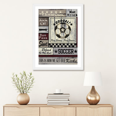 Soccer Soccer par Linda Spivey - impression d'art graphique
