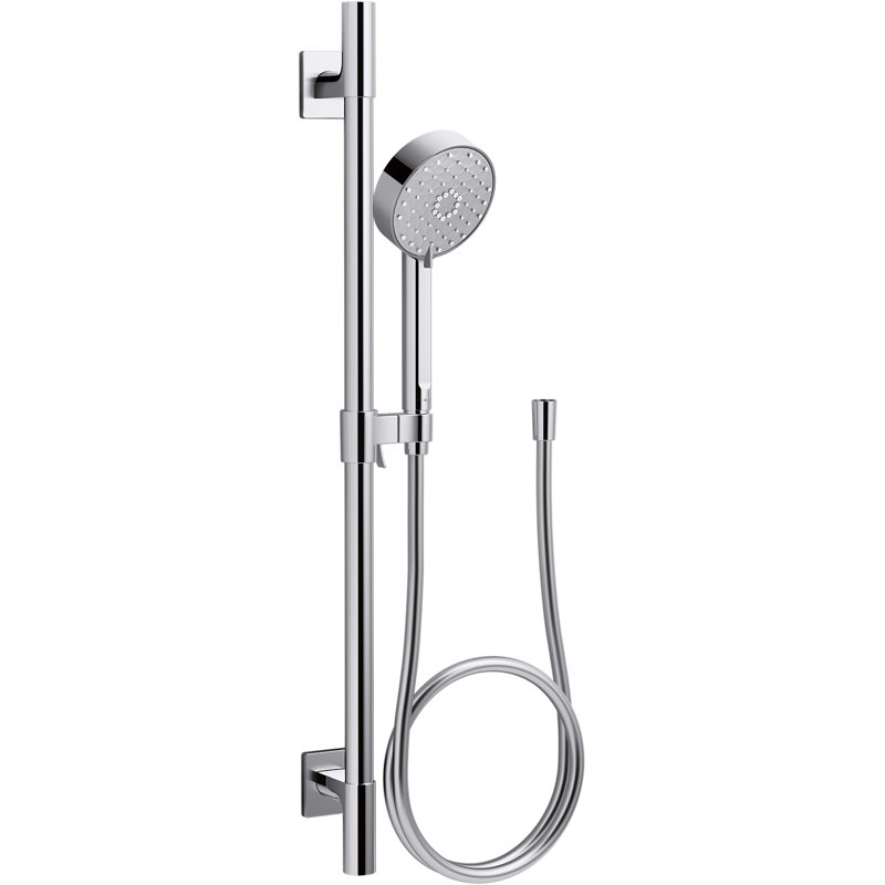 Awaken G110 1.75 GPM Deluxe Slidebar Kit, Polished Chrome