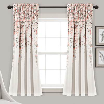 Weeping Flowers Room Darkening Pair