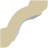 1 1/2"H x 1 1/2"P x 2 1/8"F x 94 1/2"L Edinburgh Crown Moulding