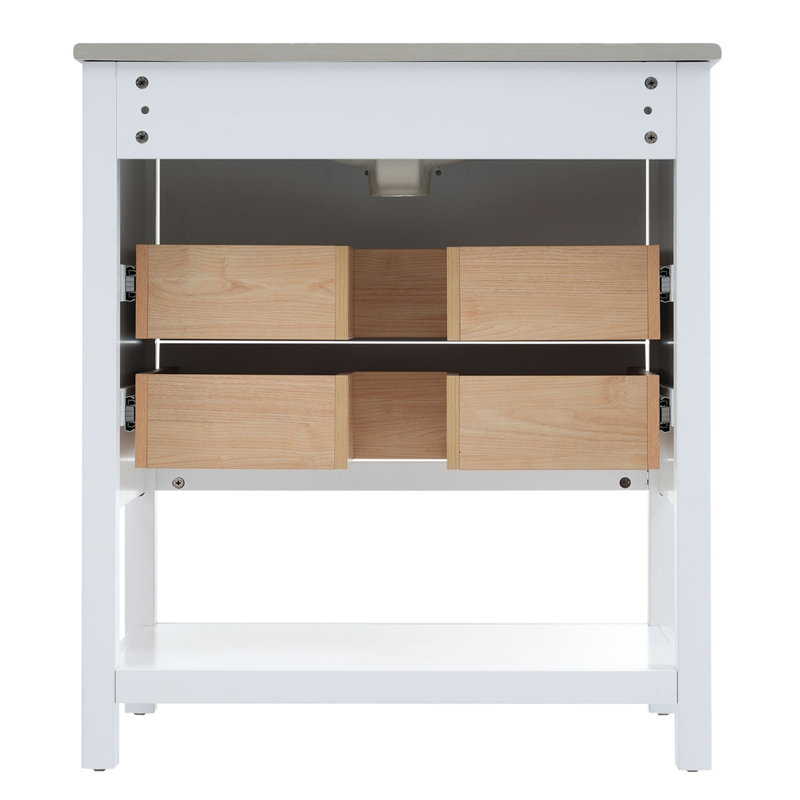 Ensemble de meuble-lavabo moderne 30 po, Blanc