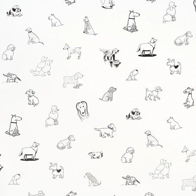 Schumacher X The New Yorker Good Dogs Everywhere Peel & Stick Wallpaper