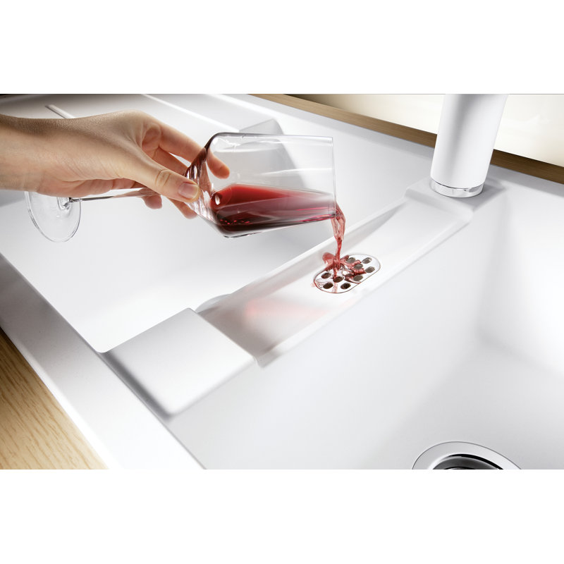 Metra 1.5 Bowl Inset Kitchen Sink, White