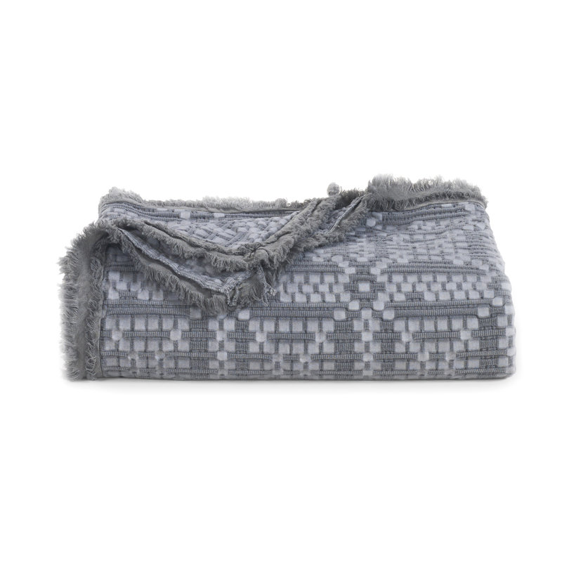 Jeté délavé Your Your Lifestyle par Donna, Gris
