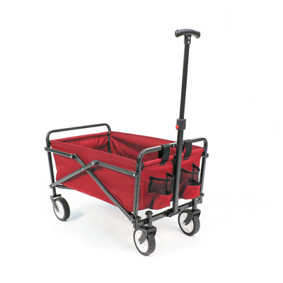 Chariot utilitaire pliable d'extérieur léger Macsports, rouge