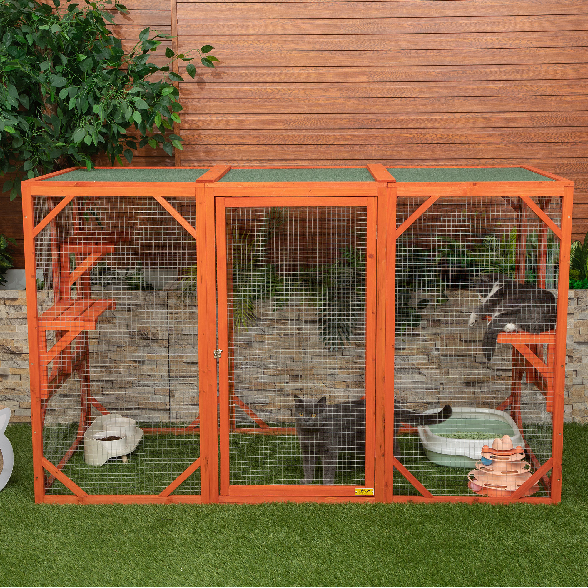Tucker Murphy Pet™ Chamika Outdoor Cat Cage Enclosure, Playpen & Reviews Wayfair