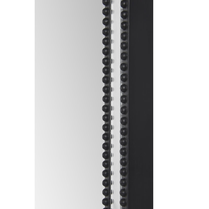 Flat Wall Mirror, Matte Black