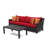 Fionnula 15 - Person Patio Conversation Set with Cushions-1072444113