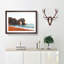 Durdle Door Cliffs at Sunset - Picture Frame Painting Print-55545697-55545696