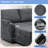 110" Modular Chenille Sofa With Usb Charging Ports, Sectional U-Shaped Sofa With Pull-Out Bed, Sleeper Couch With Storage Chaise For Living Room-928420313