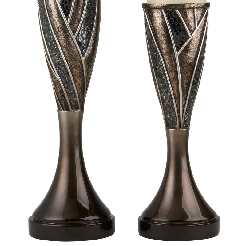 12" and 14" Tall" Lelei" Candleholder (Set of 2)