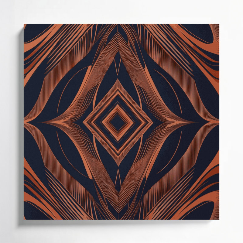 Art mural sur toile Op Art 67, H 12 po x l 12 po
