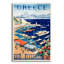 «Grèce Bay» par Vintage Posters, art mural en verre acrylique-152235961