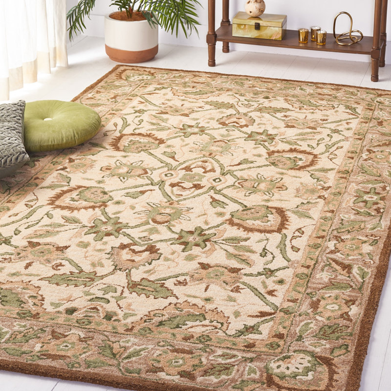Desmonde Hand Tufted Wool Oriental Rug, Rectangle 5' x 8'
