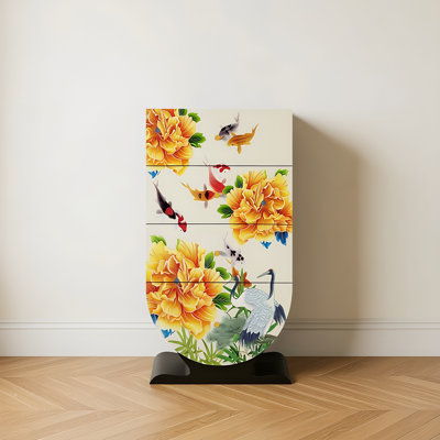 Solid Wood 4 - Drawer Accent Chest