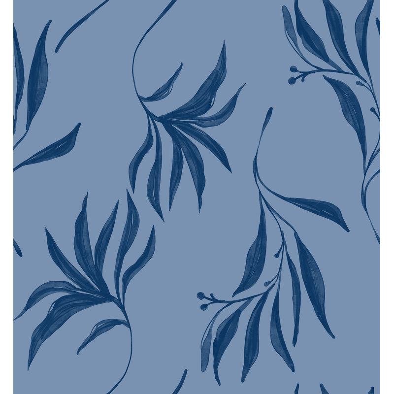 Yuki Osada Floral Wallpaper Double Roll, Blue