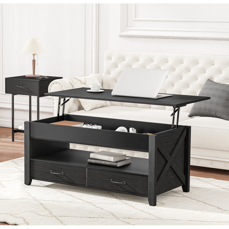 Teral Single Coffee Table, Black