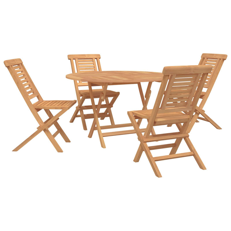 Solid Wood Patio Dining Set Table,